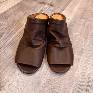 Marsell Italy Brown Leather Mules